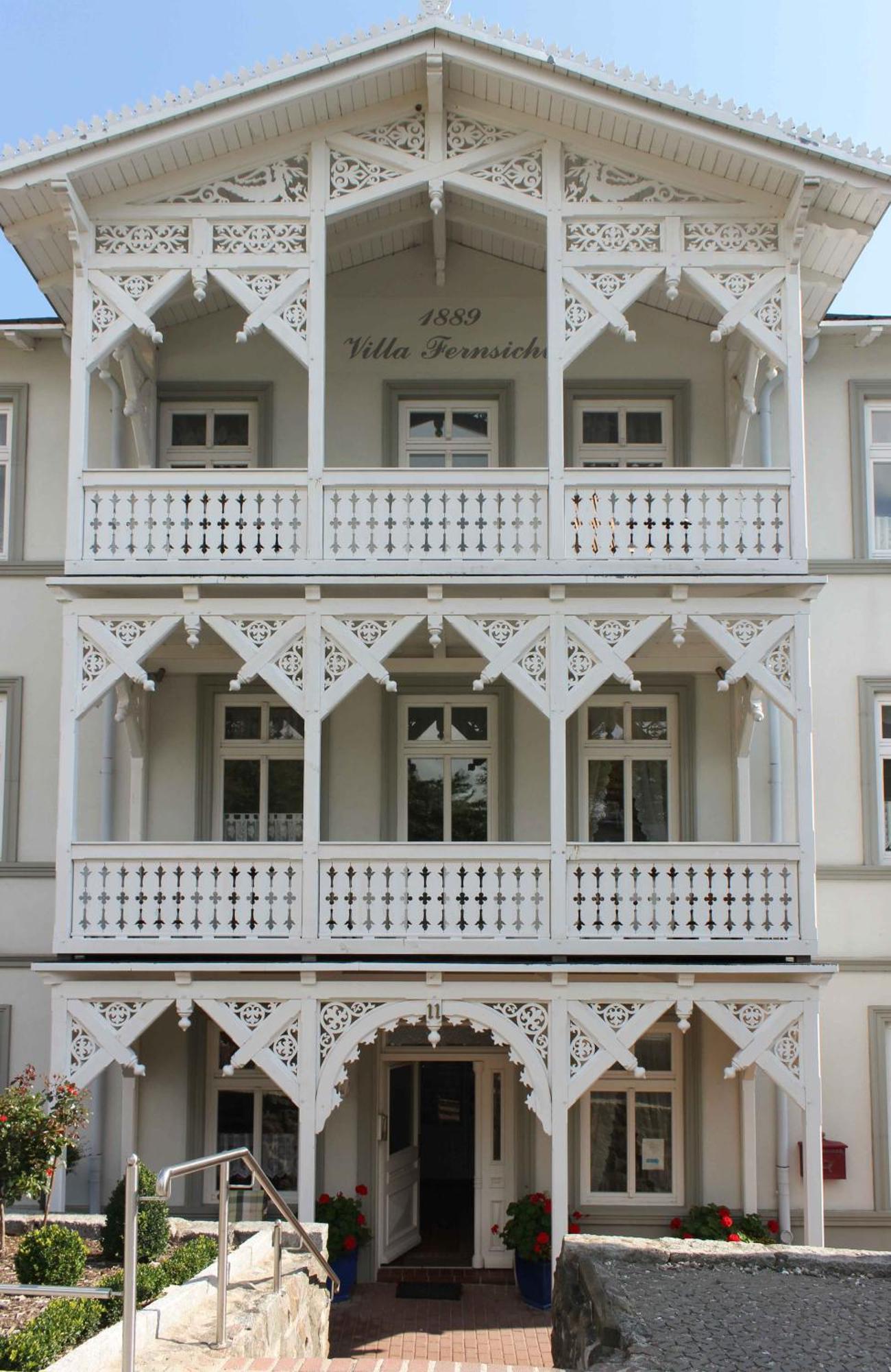 Villa Fernsicht - Wohnung Nr 1 - Mit Meerblick 萨斯尼茨 外观 照片